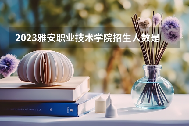 2023雅安职业技术学院招生人数是多少