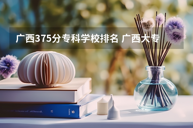 广西375分专科学校排名 广西大专排名前十名学校