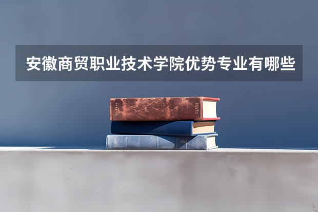安徽商贸职业技术学院优势专业有哪些