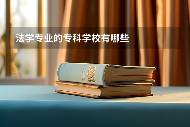 法学专业的专科学校有哪些