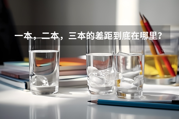 一本，二本，三本的差距到底在哪里？