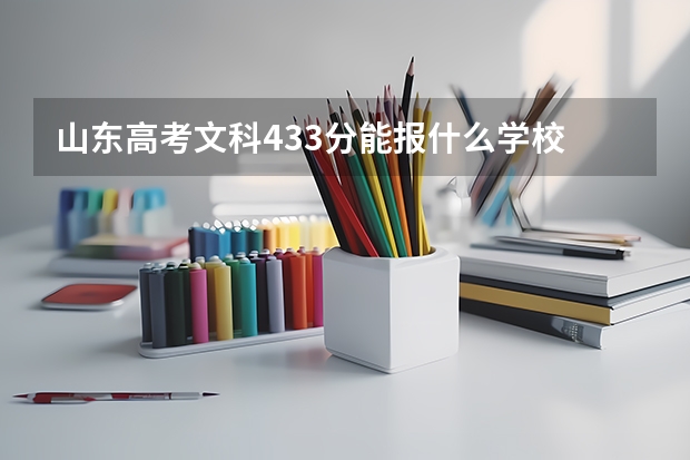 山东高考文科433分能报什么学校