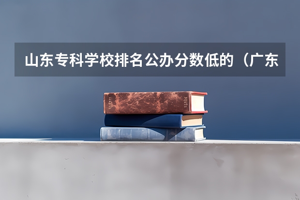 山东专科学校排名公办分数低的（广东分数线最低的公办大专）
