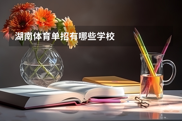 湖南体育单招有哪些学校
