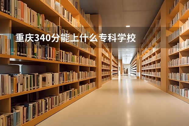 重庆340分能上什么专科学校