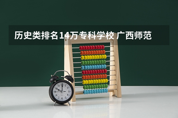 历史类排名14万专科学校 广西师范类大专院校排名
