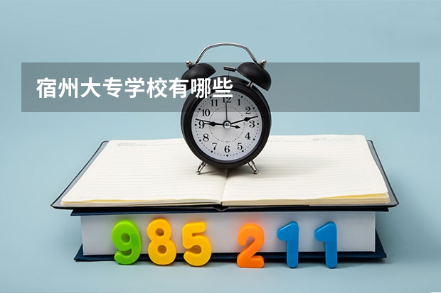 宿州大专学校有哪些