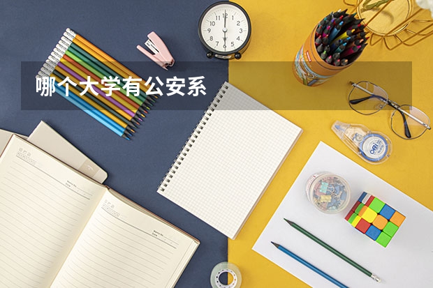 哪个大学有公安系
