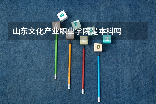 山东文化产业职业学院是本科吗