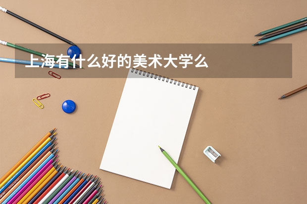 上海有什么好的美术大学么