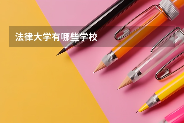 法律大学有哪些学校