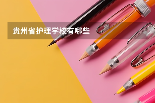 贵州省护理学校有哪些