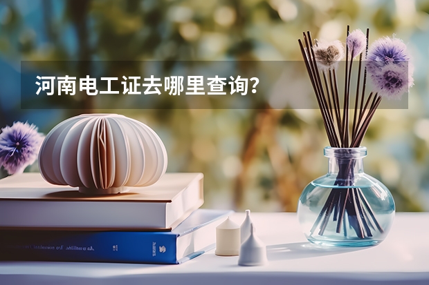河南电工证去哪里查询？