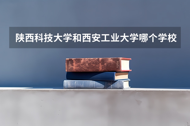 陕西科技大学和西安工业大学哪个学校的机械设计制造及其自动化专业好？