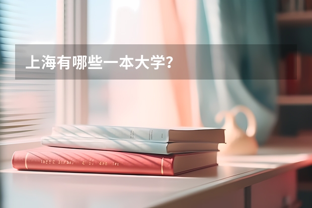 上海有哪些一本大学？