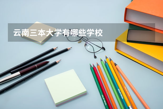 云南三本大学有哪些学校