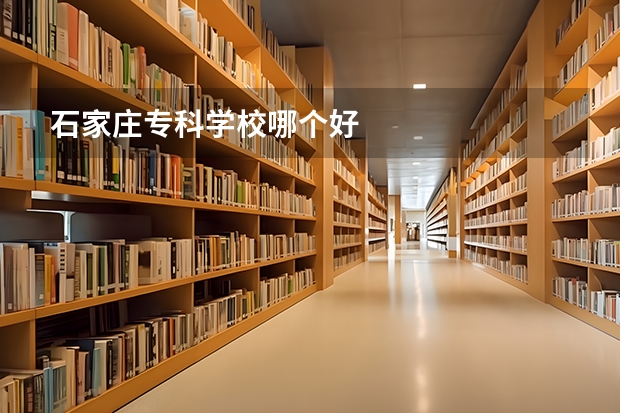 石家庄专科学校哪个好