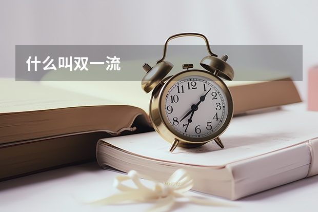 什么叫双一流