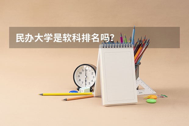 民办大学是软科排名吗？