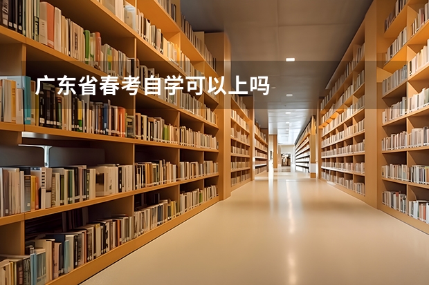 广东省春考自学可以上吗