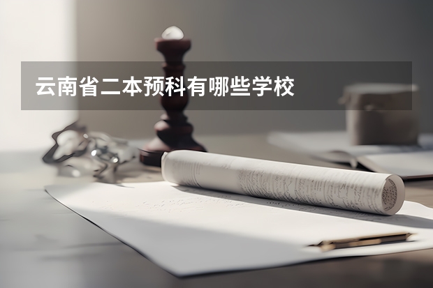 云南省二本预科有哪些学校