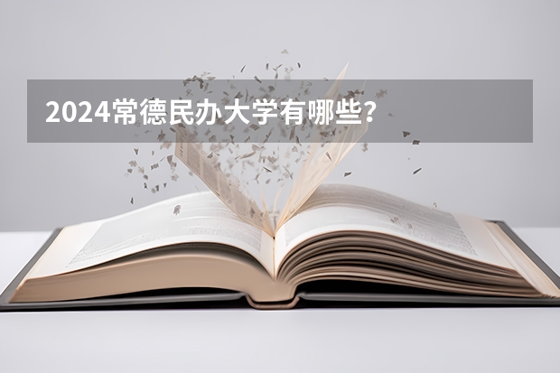 2024常德民办大学有哪些？