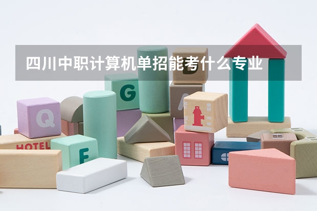 四川中职计算机单招能考什么专业