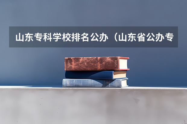 山东专科学校排名公办（山东省公办专科学校排名及分数线）