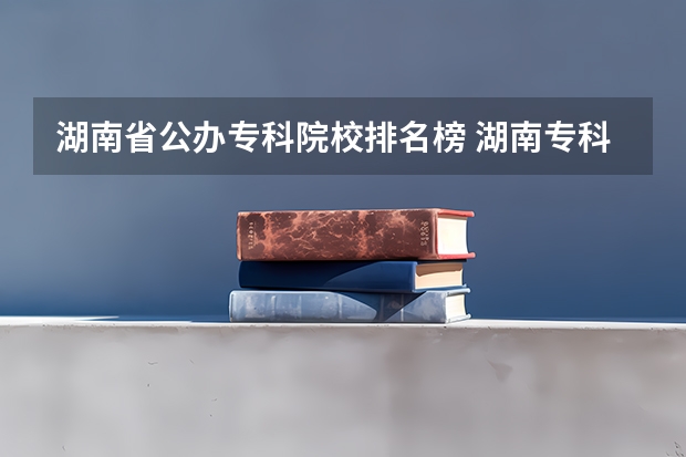 湖南省公办专科院校排名榜 湖南专科排名前十的学校