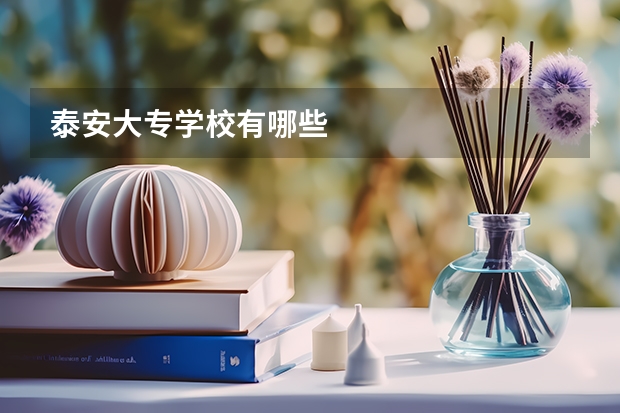 泰安大专学校有哪些