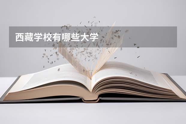 西藏学校有哪些大学