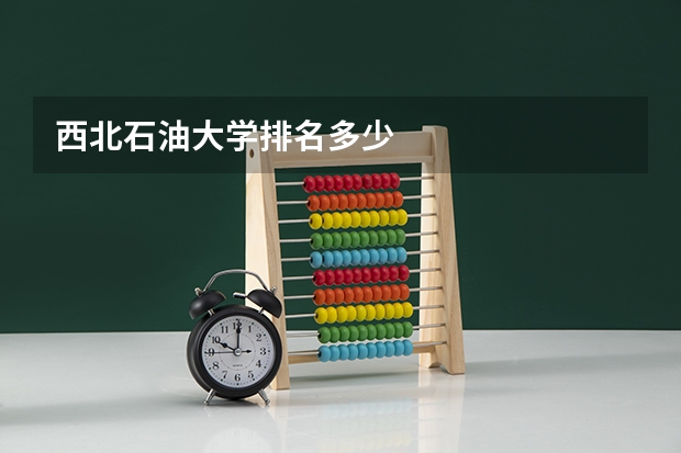 西北石油大学排名多少