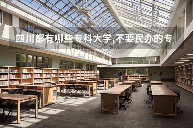 四川都有哪些专科大学,不要民办的专科大学。    具体点。