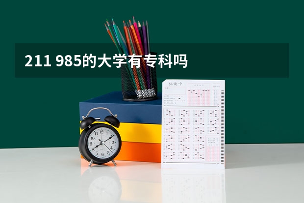 211 985的大学有专科吗
